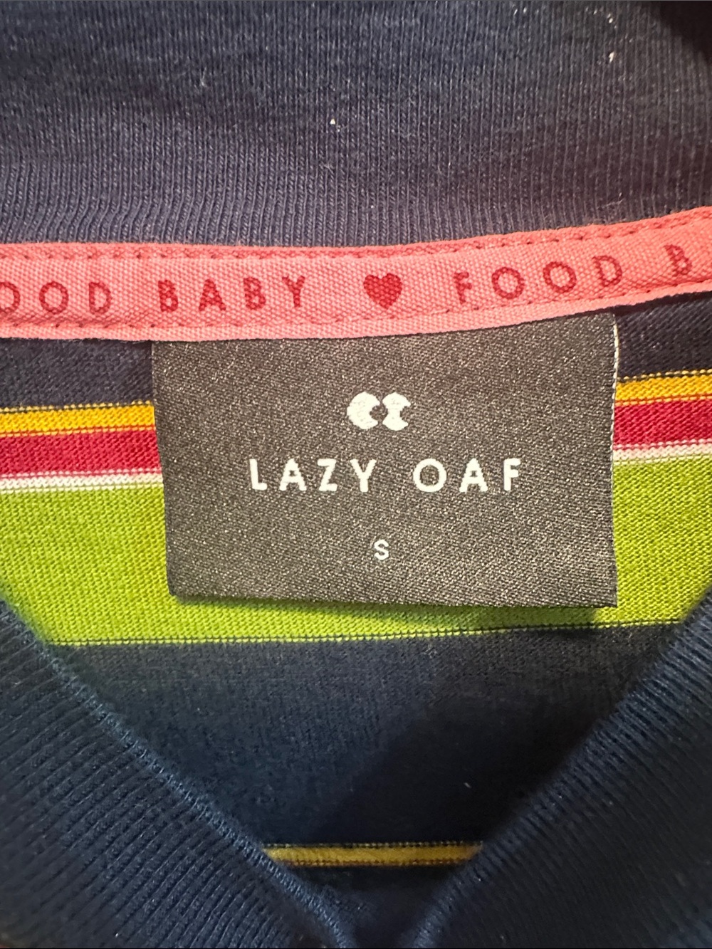 LAZY OAF GREEN BLUE STRIPED SALLY DRESS SIZE S - Picture 2 of 3